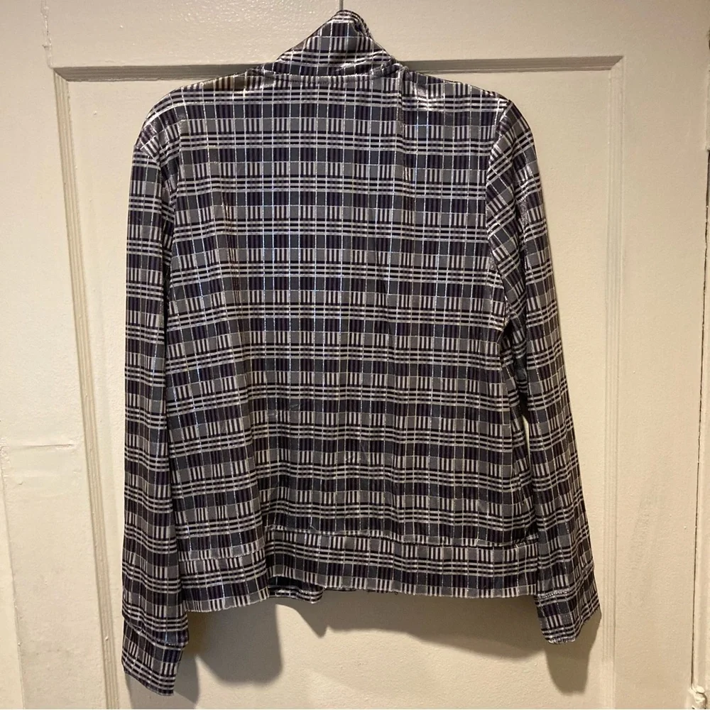 Mirror Image, Women's light weight jacket, XL, Blk/Wht stripes, NWT - Picture 5 of 6
